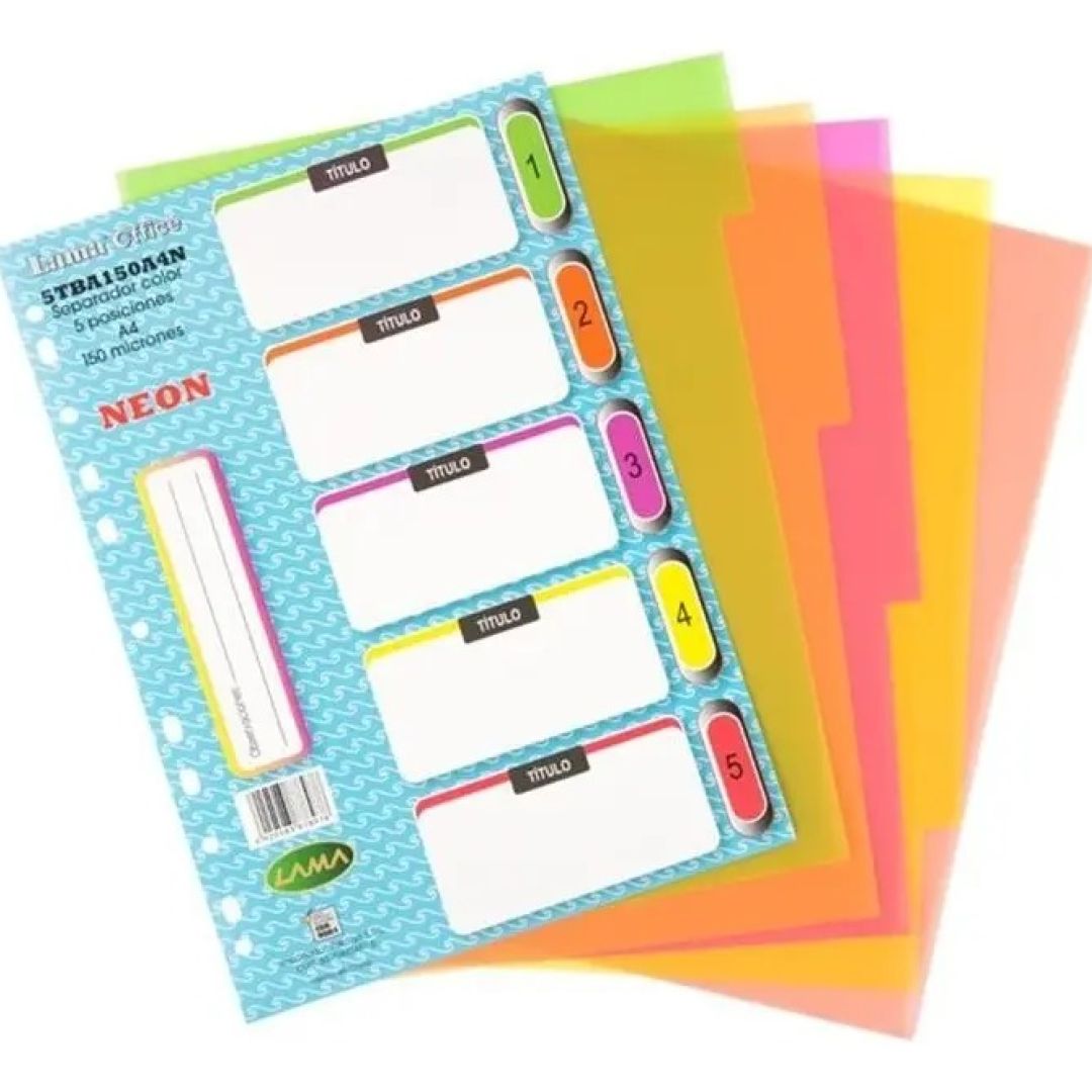 separador-pvc-ta4-5-posiciones-fluo-57045