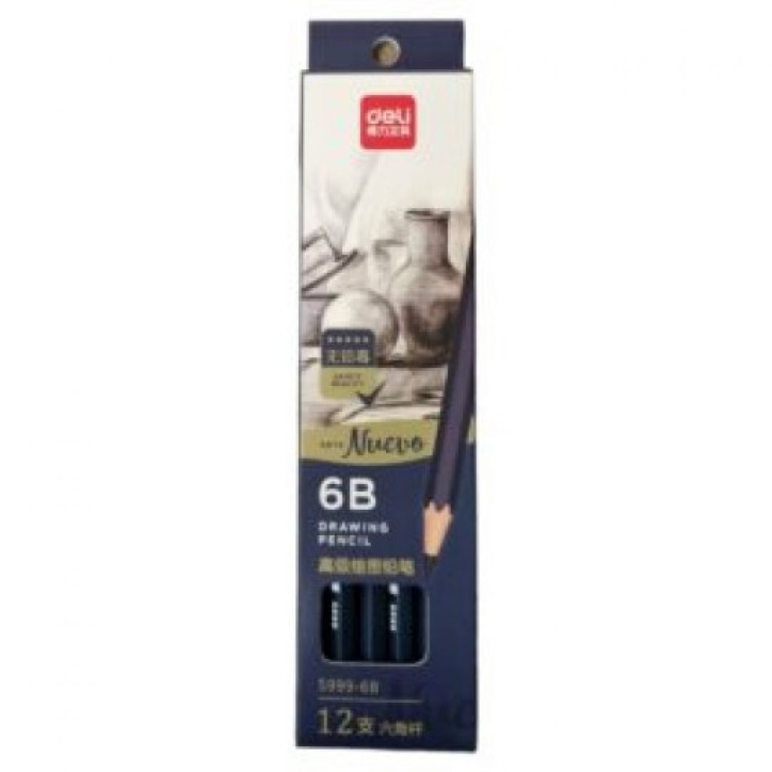 lapiz-grafito-deli-nuevo-arte-2b-hexagonal-graduados-oferta-96370