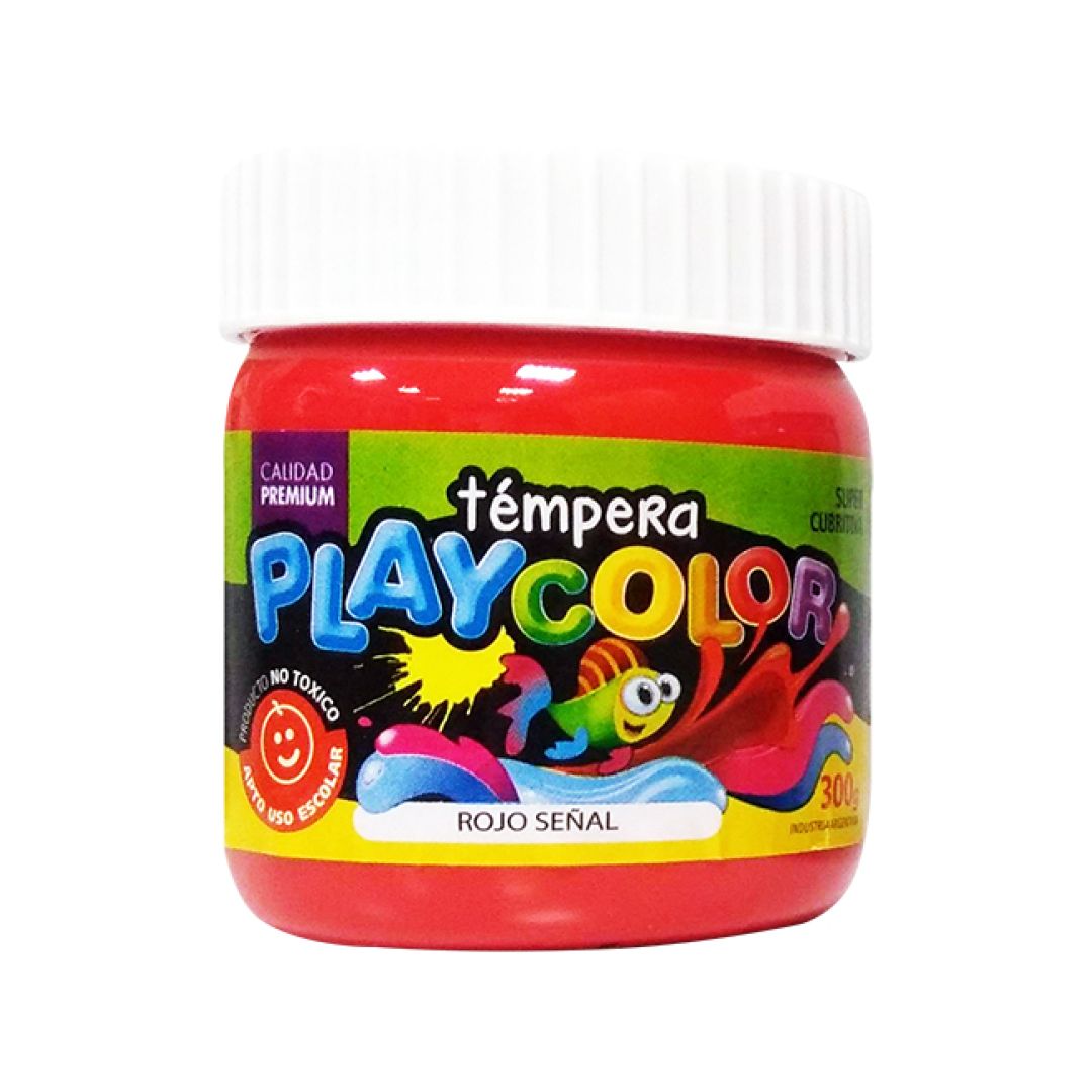 tempera-playcolor-pote-x250grsrojo-50008